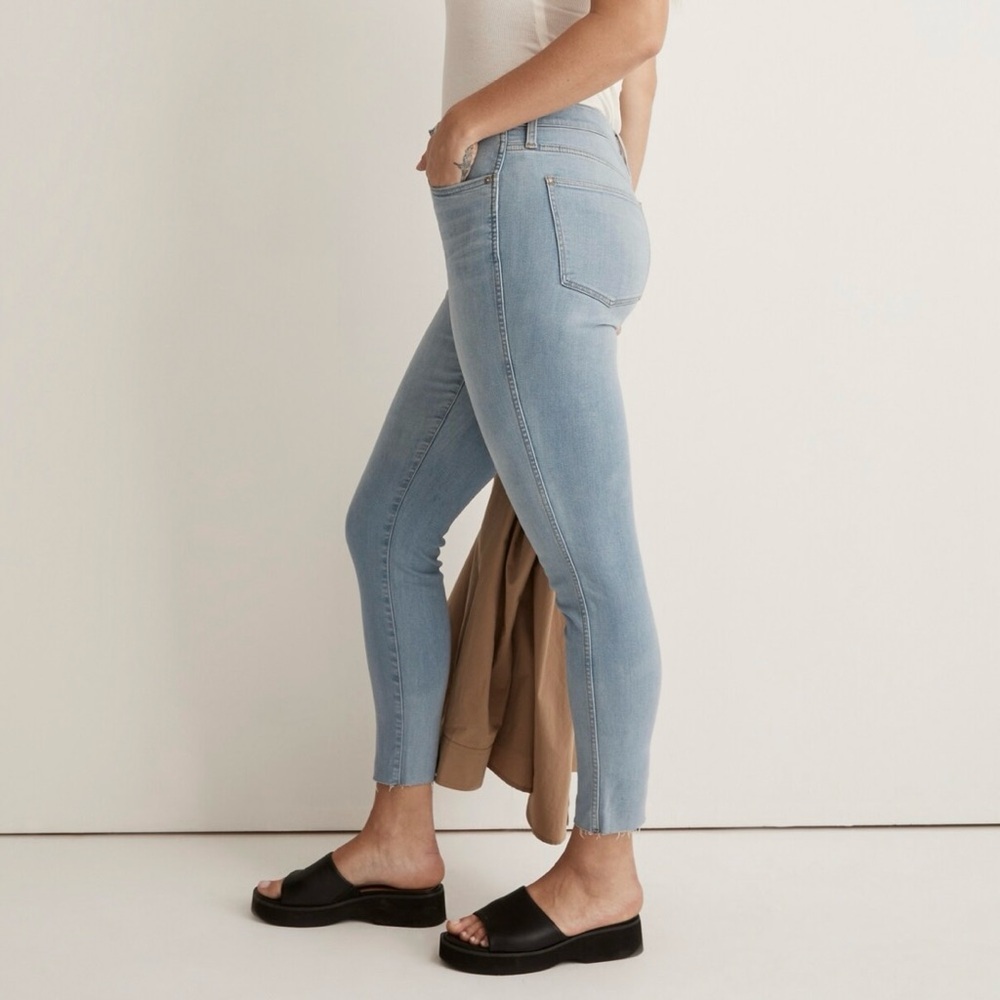 NWT Madewell  Jeans Women's Size 29 High-Rise‎ Skinny Crop in Charlemont Wash - Picture 3 of 16